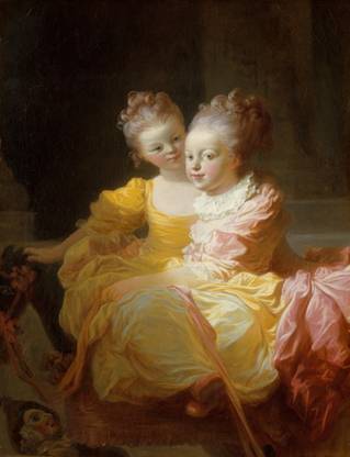 Two Sisters  ca. 1770  	by Jean Honore Fragonard 1732-1806   The Metropolitan Museum of Art New York NY 53.61.5